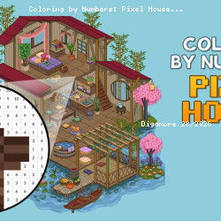 Coloring by Numbers: Pixel House