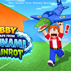 Obby Escape from Tsunami Brainrot