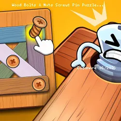 Wood Bolts & Nuts Screw: Pin Puzzle